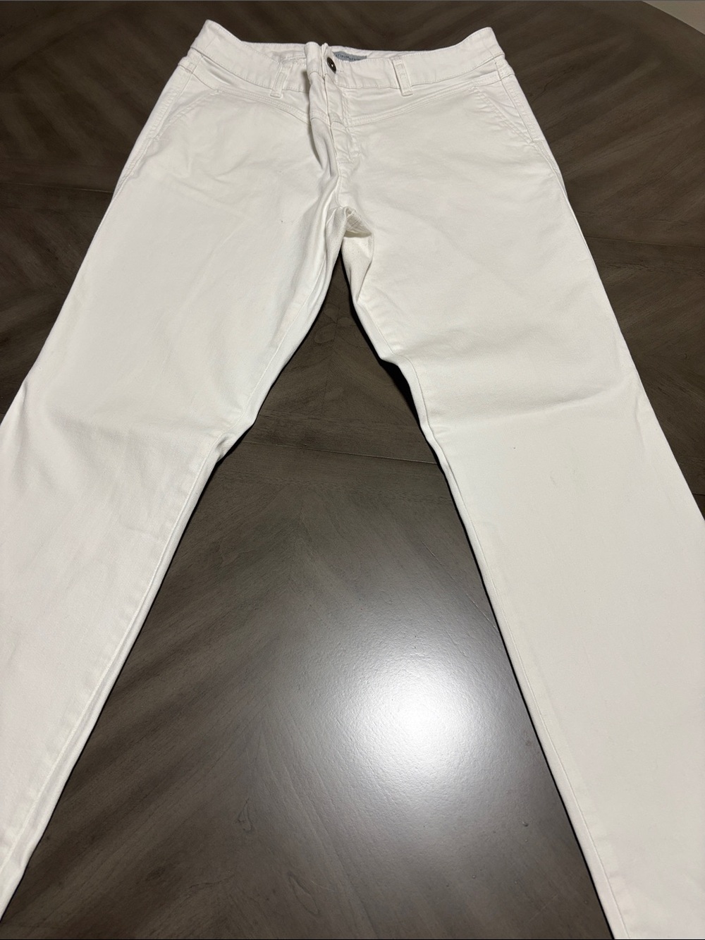 Chico's Women's White Straight-Leg Jeans